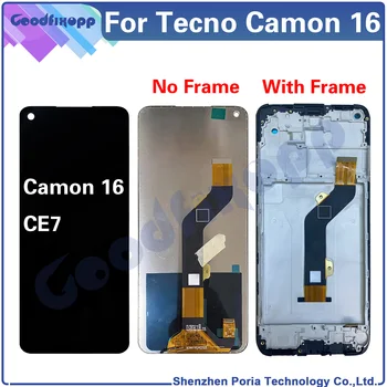 За Tecno Camon 16 CE7 CE7J LCD сензорен дисплей дигитайзер в събирането на Ремонт, Смяна на части