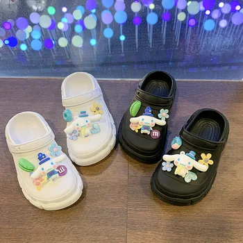 Sanrio Cinnamoroll Детски Обувки С Дупки, Удобни Летни Чехли С Шарките На Аниме, Плажни Обувки С Шарките На Kawai, Нов Стил, Подарък За Рожден Ден