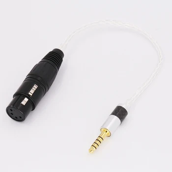 Audiocrast 4,4 мм слушалки с 4-пинов XLR конектор за свързване на аудиоразъема Aux кабел TRRRS