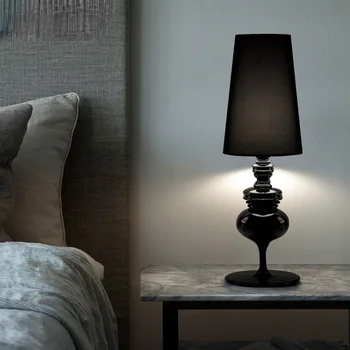 Настолна лампа Spanish Guard Обикновен черен Креативен стил, Нощна лампа за спални, настолна лампа за дневна, кабинет