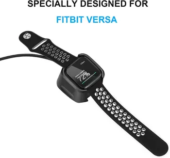 за Fitbit Versa 1 /Versa Lite /Versa SE Кабела на зарядното устройство, разменени кабел на зарядно устройство зарядно устройство за Versa, Versa Lite