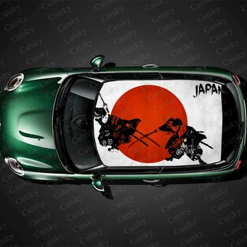 Японската стикер Samurai на покрива на колата, Декоративни фолио, Стикер на suv, Vinyl стикер на предния капак, Графична опаковка, Аксесоари за превозни средства за защита, Подарък