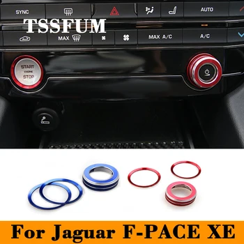 Довършителни Мултимедийни Бутони на Централната Конзола интериора на Колата, Дръжка за Управление, Климатик, Декоративна Капачка За Jaguar XE X760 F-Pace X761