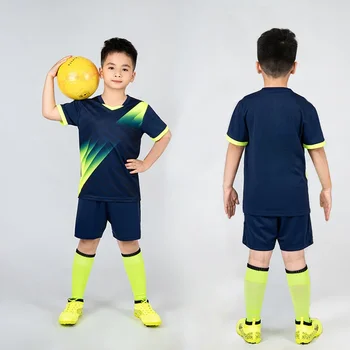 Спортен костюм от футболна потници за момчета, детска футболна спортна форма, комплекти за спортни облекла за игри с топка, жилетка, детски футболен костюми, Чорапи