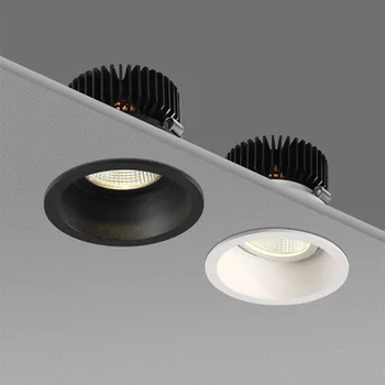 Димиране на Led Лампа 5 W 7 W 12 W С Антирефлексно покритие COB LED Spot Лампа AC85-265V led-Вградени Тавана лампа, Осветление в помещенията