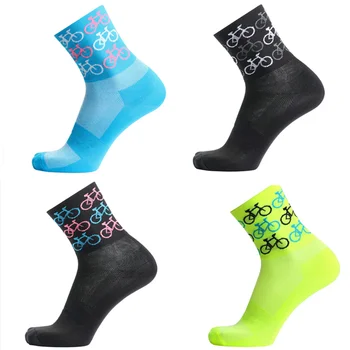 2022 Качествени чорапи за колоездене професионално марка Sport Pro, удобни чорапи за пътят мотори, чорапи за планински велосипеди, Състезания чорапи