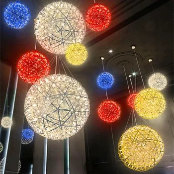Полилеи Spark Топка холандски дизайн, лесна съвременните персонални подвесная лампа за ресторант и дневен тракт, творчески кръгла топка-фойерверки