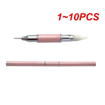 1 ~ 10ШТ. Професионална писалка за нокти, удобен, Здрав креативен маникюр с две глави в домашни условия, достъпни аксесоари за нокти