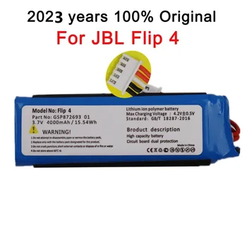 2023 Година, Новият 100% Оригинална Батерия Плейър Високоговорител За JBL Flip 4 Flip4 4000 ма GSP872693 01 Акумулаторна Батерия В Наличност