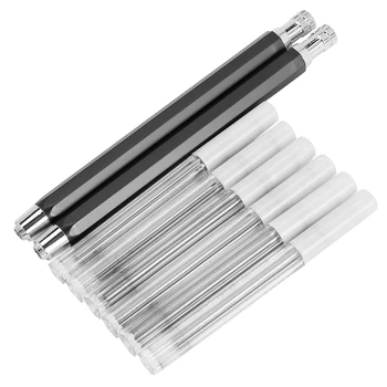2 бр грифеля диаметър 5,6 мм, автоматичен механичен молив с острилка ви и въглища грифельной дресинг, 6 бр допълнителни грифельных бензиностанции