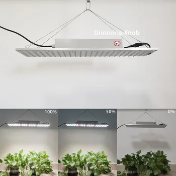 Нова Led Квантов Лампа За Отглеждане на Растения 85 W AC85-265V с Висок CRI Пълна Гама от Спектъра за Отглеждане на Стайни Цветя, Овощни Дървета и Зеленчуци