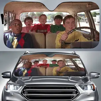 Малкълм в средата на Франки Мунис сенника на колата, предното стъкло, автомобилни аксесоари, сенника за кола