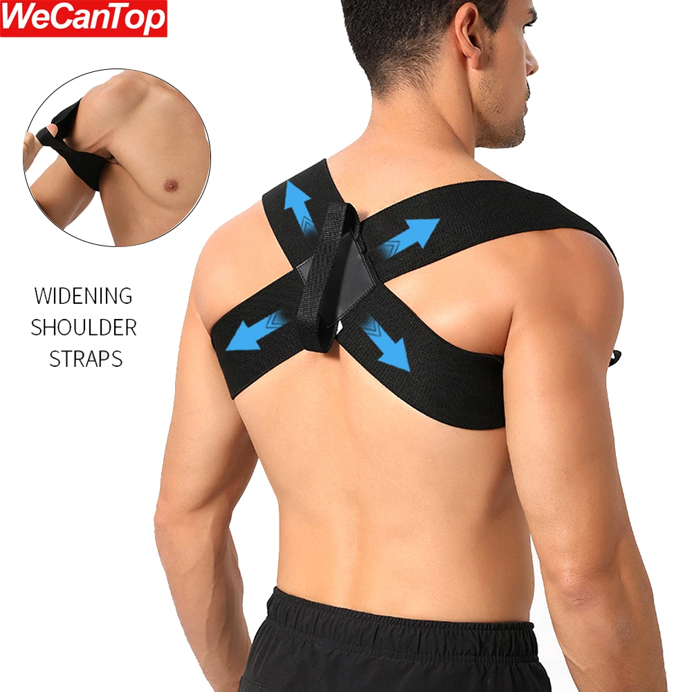 1 бр. Бандаж за горната част на гърба, който поддържа гръбначния стълб, кръста за жените, мъжете, регулируеми и дишаща Подкрепа стойка за подобряване на стойката на тялото . ' - ' . 0