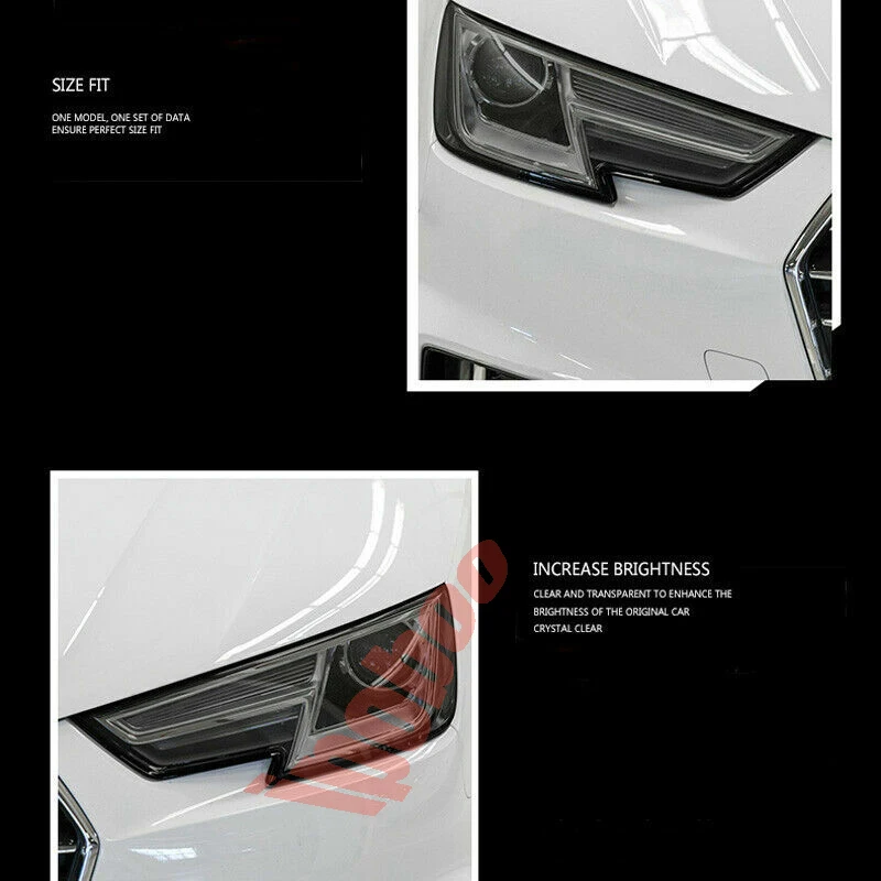 Автомобилни фарове LH + RH с опушен покритие от TPU, защитен стикер от предварително вырезанной филм, тампон за BMW F30 2013-2018 . ' - ' . 2