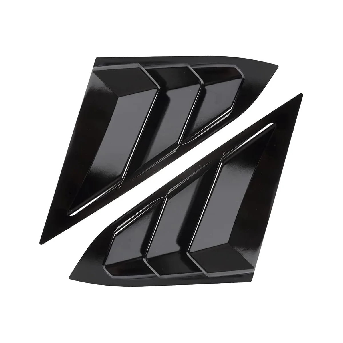 Щори на задното странично стъкло за Honda Civic Седан 2016-2021 Аксесоари за Покриване на вентилационни отвори - мрачен черен . ' - ' . 0