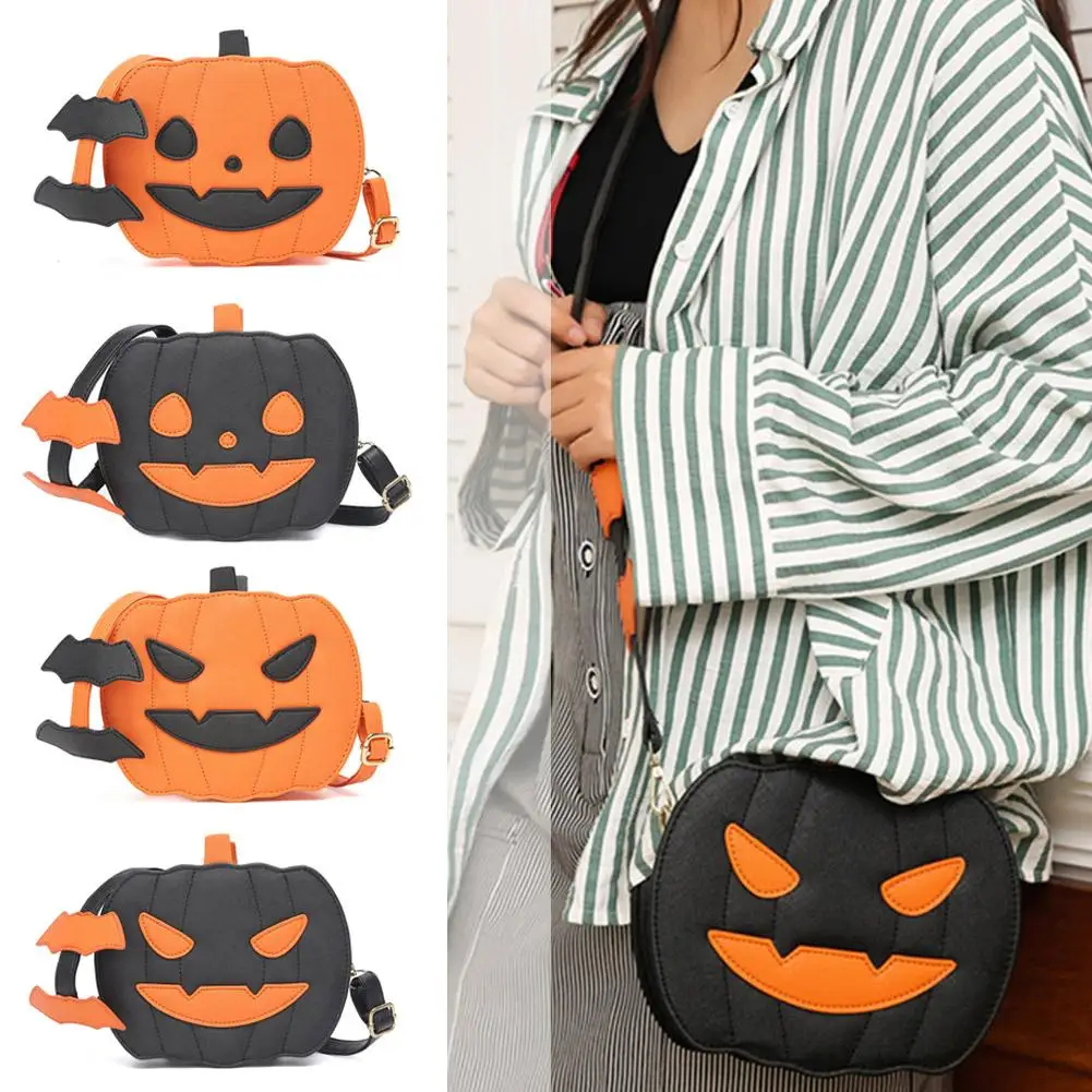 Чанта с тиква за Хелоуин, дамски забавна чанта-демон през рамо с една облегалка, скъпа дамски оригинална чанта Q9W9 . ' - ' . 3
