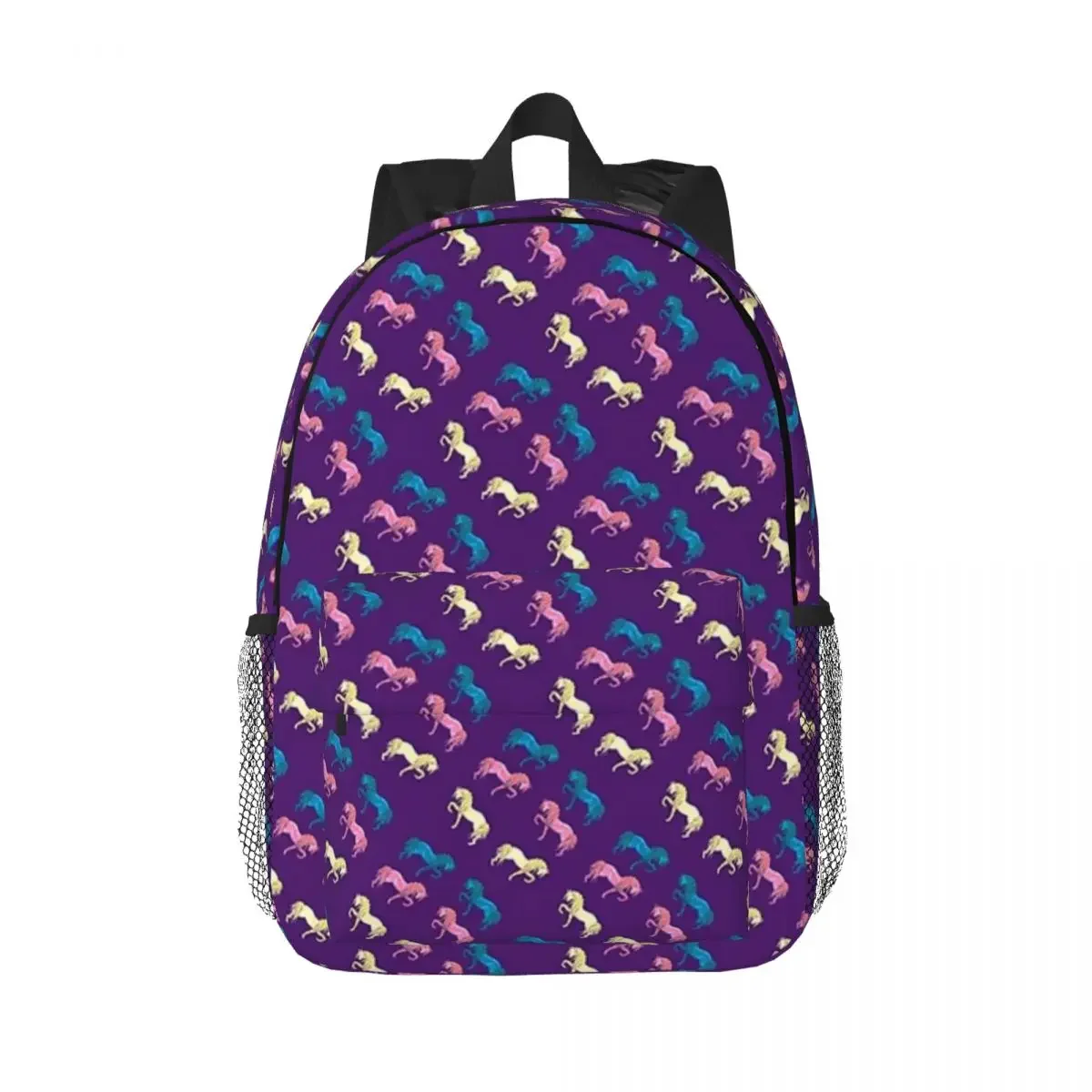 Кон, лилаво раници, тийнейджърката чанта за книги, модерни училищни чанти за студенти, пътен раница, чанта през рамо с голям капацитет . ' - ' . 0