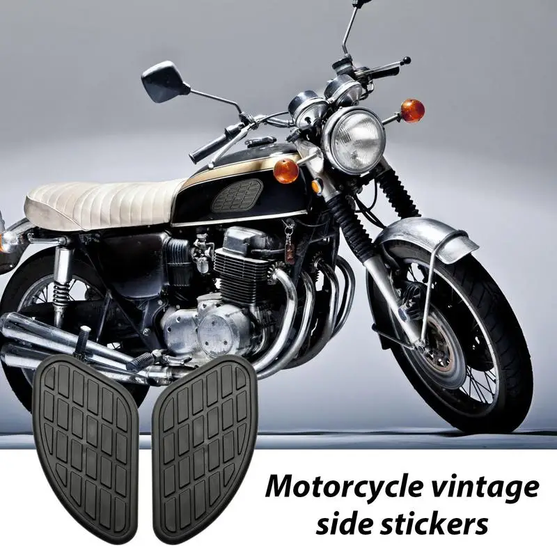 Универсална тампон върху горивния резервоар на мотоциклет, странична стикер на газова бутилка, защита за улавяне на коляното, реколта странични панели за повечето мотоциклети . ' - ' . 2