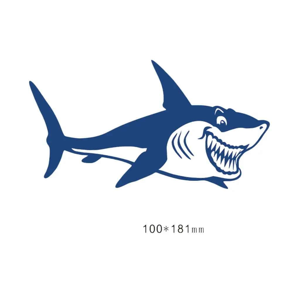 2 Част Забавна сладък етикети с участието на акула на каяк за риболов, Стикер за лаптоп . ' - ' . 3