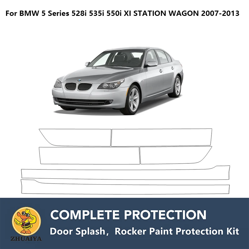 Предварително Обработени Люлеещо За Защита От Боя Прозрачна Защита Комплект Сутиен TPU PPF За BMW Серия 5 528i 535i 550i XI ВАГОН 2007-2013 . ' - ' . 0