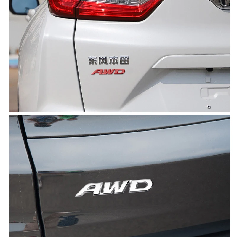3D автомобилни стикери AWD на Subaru Toyota Honda Mazda BENZ Audi задвижване на всички колела BMW suv Suv Метален стикер AWD Емблема Стикер . ' - ' . 5