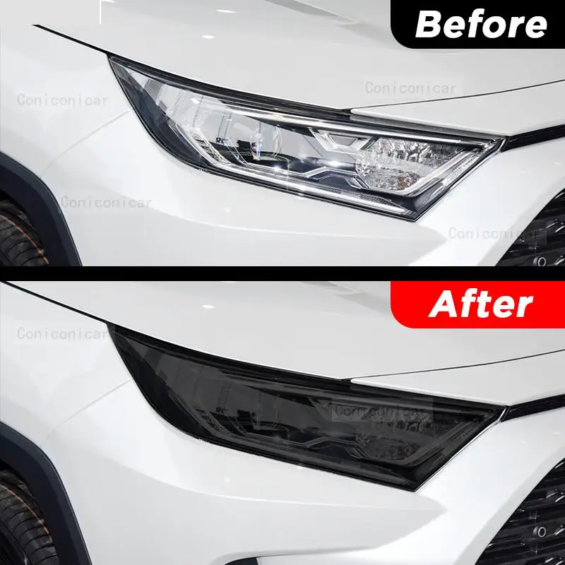 За Toyota RAV4 XA50 2019 2020, външни светлини на автомобила от TPU защитно фолио от надраскване, аксесоари за ремонт на фаровете, стикер . ' - ' . 1