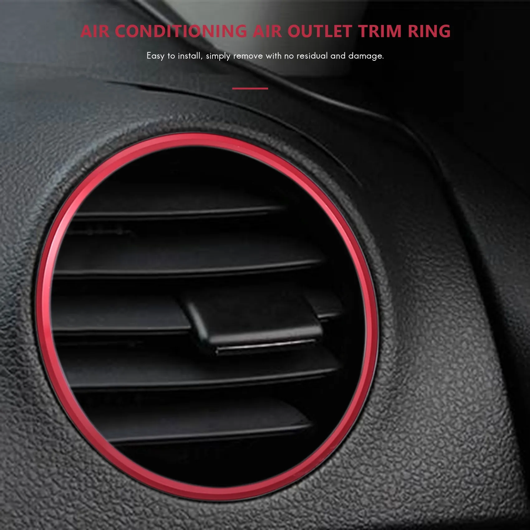 5ШТ Авто климатик, Выпускное пръстен за вентилационни отвори, Декорация за Mercedes Benz AMG A B Class CLA GLA . ' - ' . 3