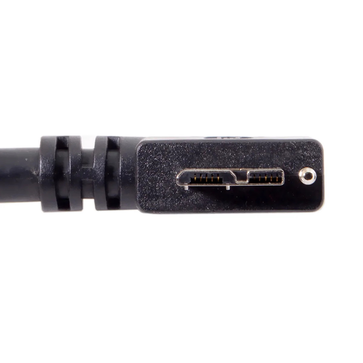 Кабел за Предаване на Данни за CY CYSM USB 3.0 A type Конектор под ъгъл 90 градуса наляво Micro USB с Винтовым Стена за Промишлени Камери 3 м . ' - ' . 4