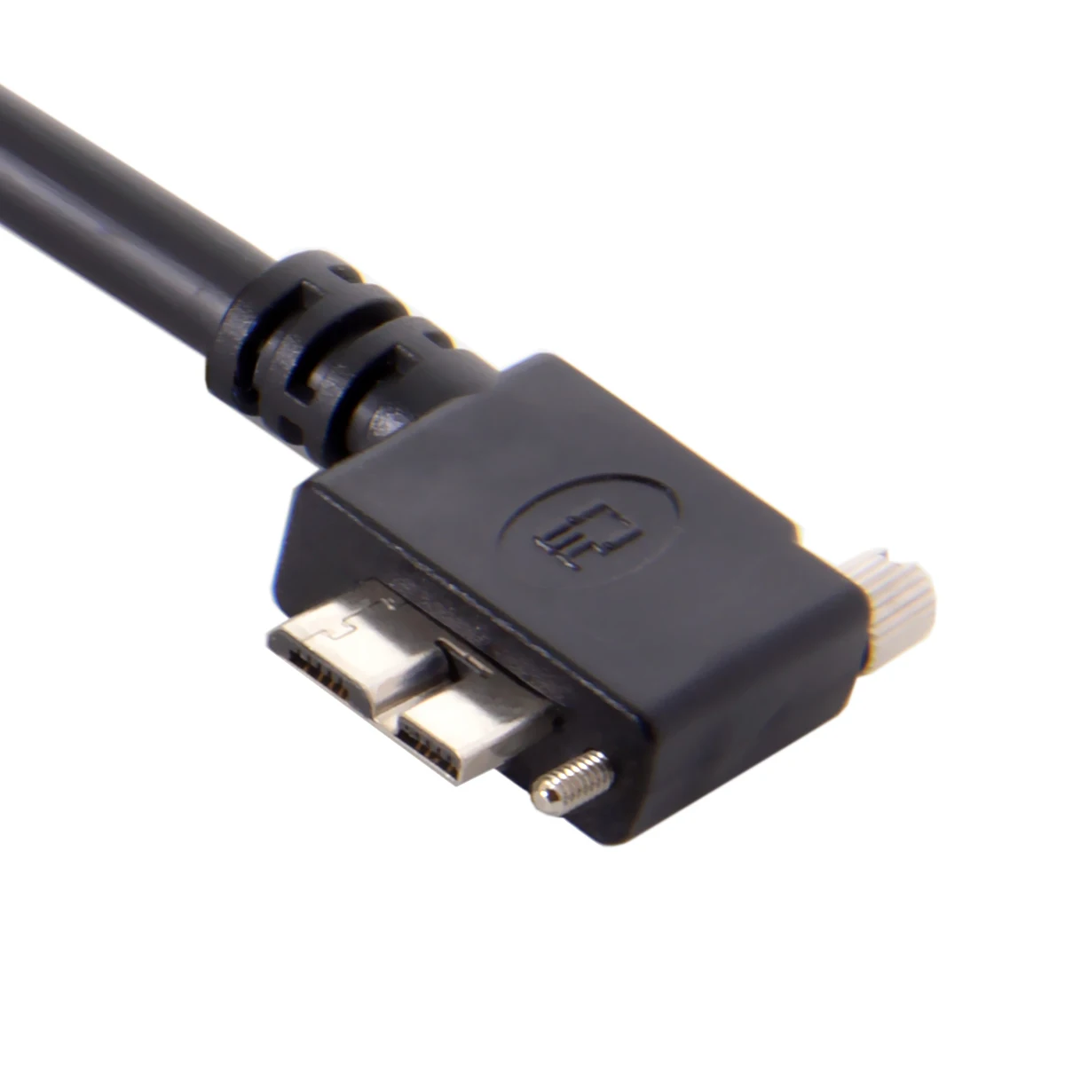 Кабел за Предаване на Данни за CY CYSM USB 3.0 A type Конектор под ъгъл 90 градуса наляво Micro USB с Винтовым Стена за Промишлени Камери 3 м . ' - ' . 5