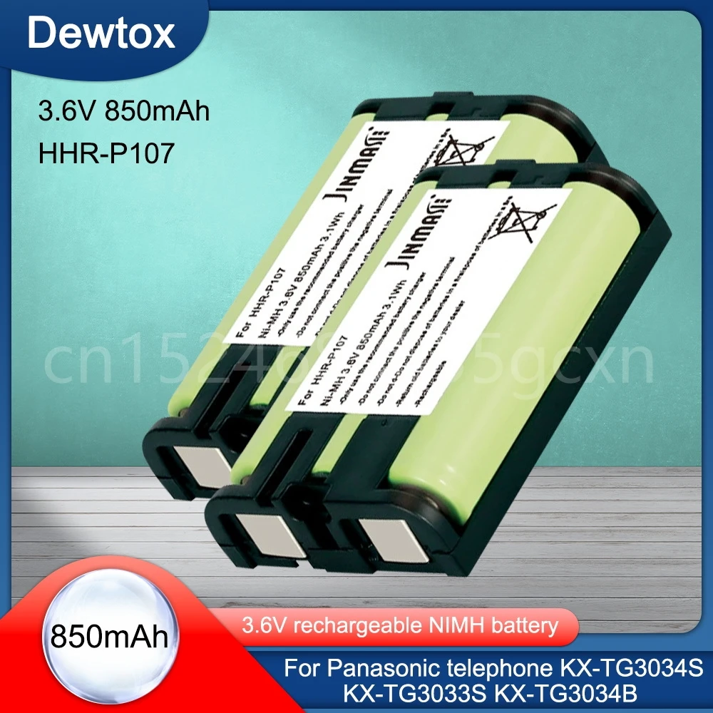 3,6 На 650 mah Ni-MH Батерия за Panasonic HHR-P107 HHRP107 HHRP107A/1B Батерия За Безжичен Телефон . ' - ' . 0