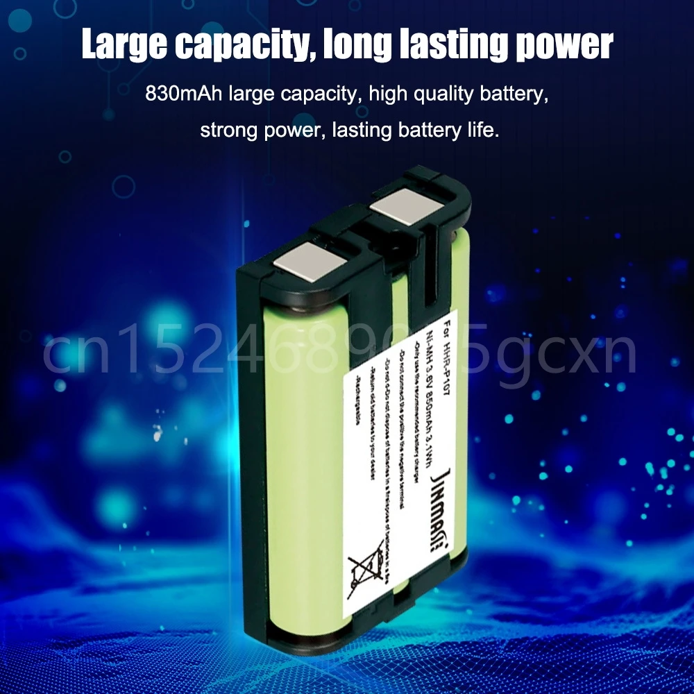 3,6 На 650 mah Ni-MH Батерия за Panasonic HHR-P107 HHRP107 HHRP107A/1B Батерия За Безжичен Телефон . ' - ' . 2