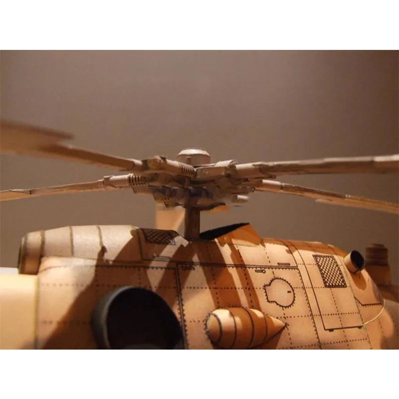 1:33, Полски Среден Хеликоптер Ми-17 Книжен Модел на Превозното Хеликоптер Ръчно изработени Книжен Модел Papercraft Колекция от Декорации за дома . ' - ' . 4