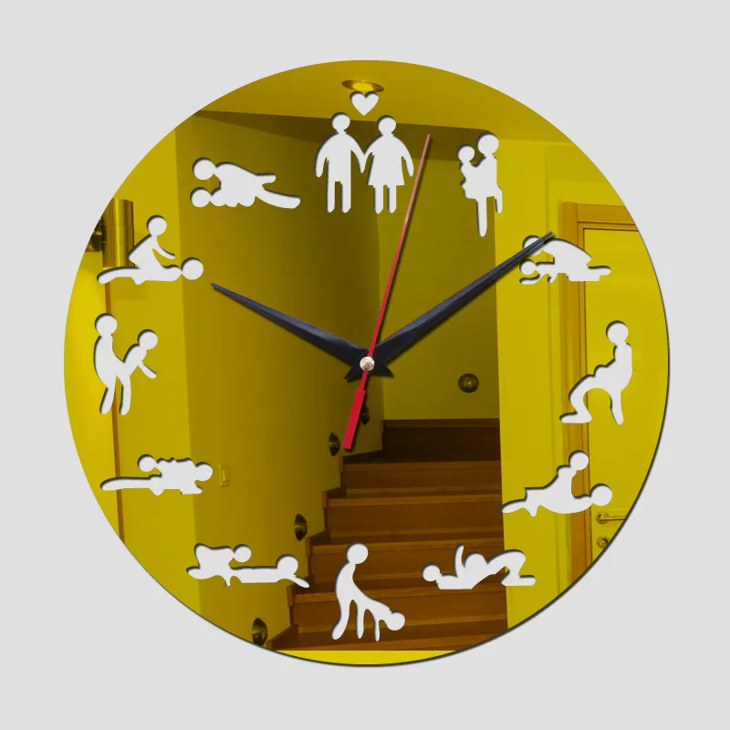 Минималистичные акрилни огледално часовници: декорация на стени със собствените си ръце, безшумни кварцови часовници в рамка, стенни часовници с модерен дизайн, 3d и стенни часовници . ' - ' . 2