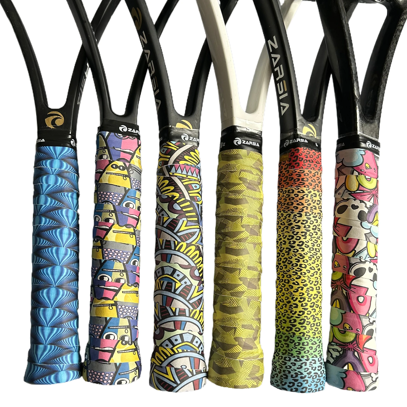 3шт ZARSIA 2023 нова печат на цветни лепкава тенис ракети бадминтон Овергрипы бейзболни шапки, обувки-Тенис Raquete турнир дръжки . ' - ' . 1